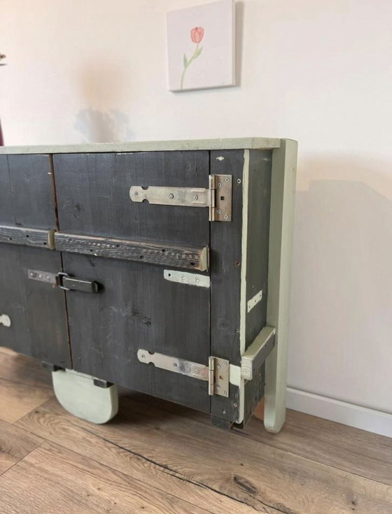 Image 1 of Unique Vintage Hall Cabinet – Handmade with Character