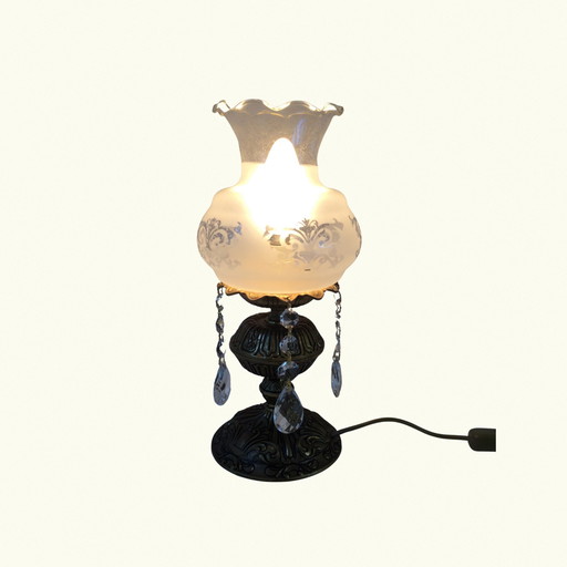  Style baroque, lampe de chevet en cristal, lampe de table en cristal, éclairage décoratif
