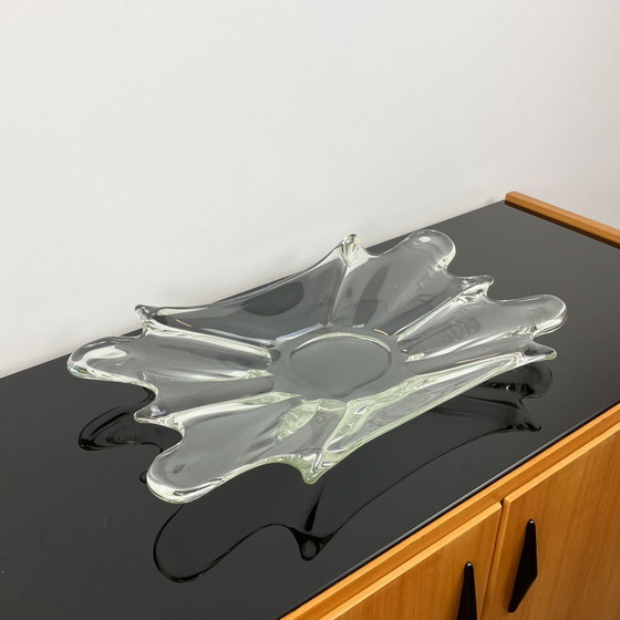 Image 1 of Bol en verre, fait à la main, années 1970