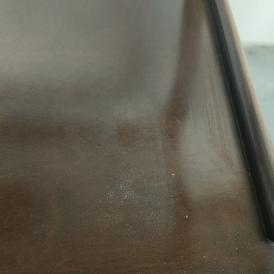 Image 1 of Vintage Webbing/Wicker Vitrine Serveerwagen/Bijzettafel (Chippendale Style)