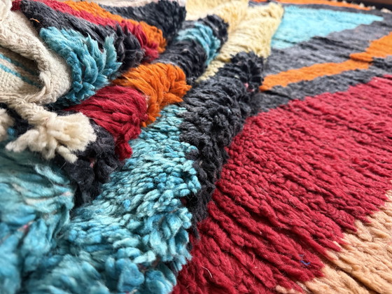 Image 1 of Tappeto postmoderno dal design astratto degli anni '80 – 332 × 205 cm – Marocco