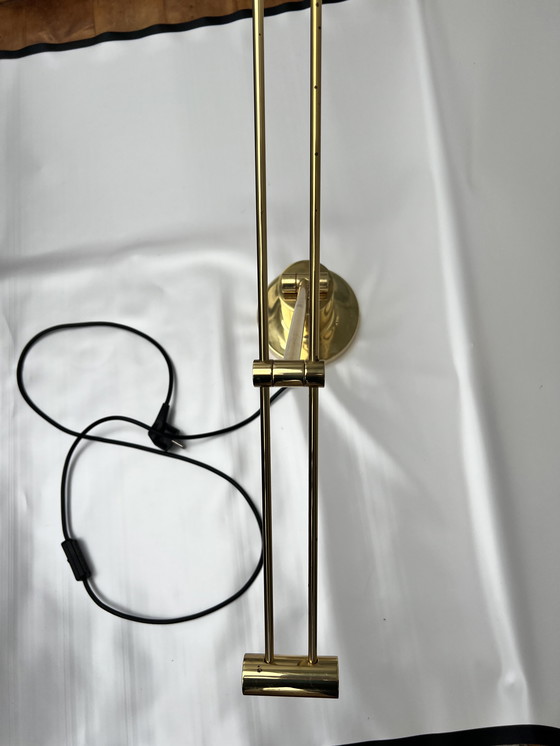 Image 1 of E.L.E. Leuchten – Lampada da scrivania in ottone massiccio dal design di metà secolo (circa anni '70/'80)