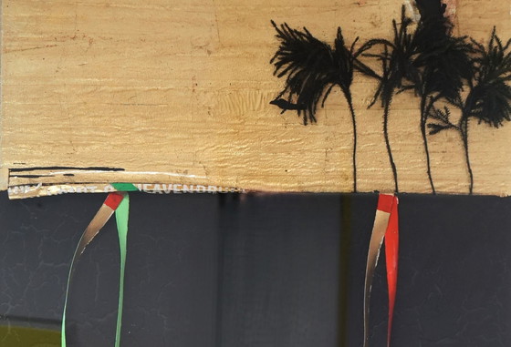 Image 1 of Captivating Mixed Media by Acclaimed Italian Artist Guido Coletti (1998-2000) - Framed in Plexiglass