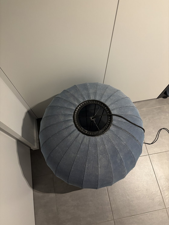 Image 1 of Met de hand gebreide ovale hanglamp