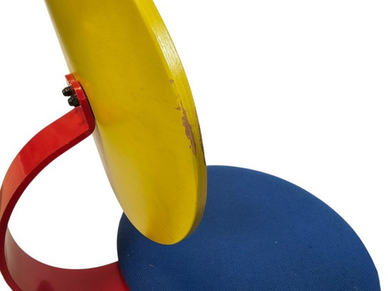 Image 1 of Ikea – Pop Art – Memphis Design – Bürostuhl – Metall – Holz – 80er Jahre