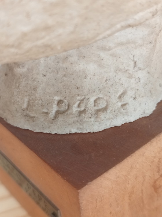Lorenzo Pepe (1912-1984), Testa, Litoceramica auf Holzsockel, Signiert – Bildhauerei, Wood (photo 4 of 13)