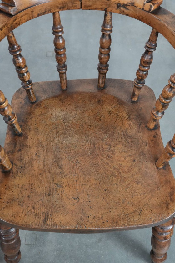 Image 1 of 2 sedie da capitano antiche inglesi dei primi del XIX secolo