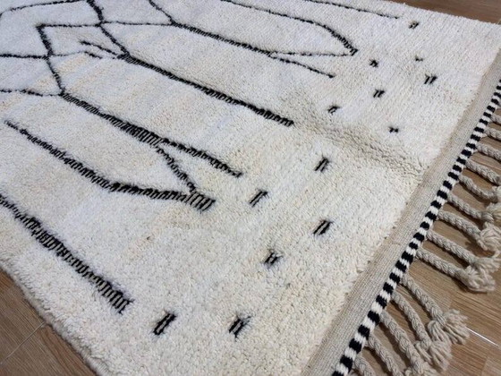 Tappeto berbero bianco decorato 270cm x 150cm – Tappeti, Wool (photo 6 of 8)