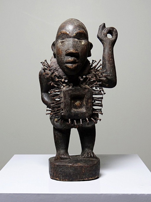 Nkisi Nkonde nail fetish, Kongo people, Congo, mid-20ᵉ century