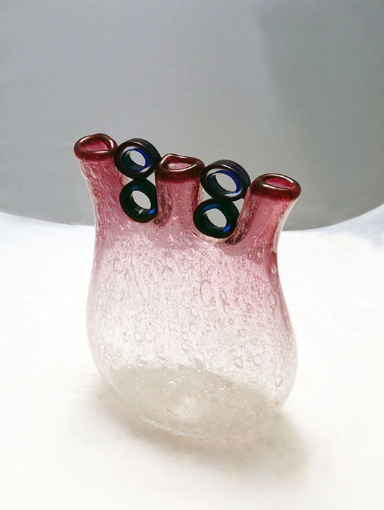Image 1 of Anzolo Fuga for AVeM rare vase with rings, 1960s