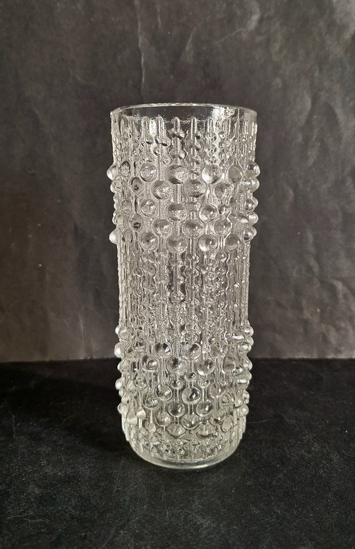 Sklo Union Hermanova Hut Candle Wax vase. František Pečený 1974.