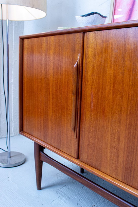 Image 1 of Credenza vintage in teak di Heinrich Riestenpatt, cassettiera danese