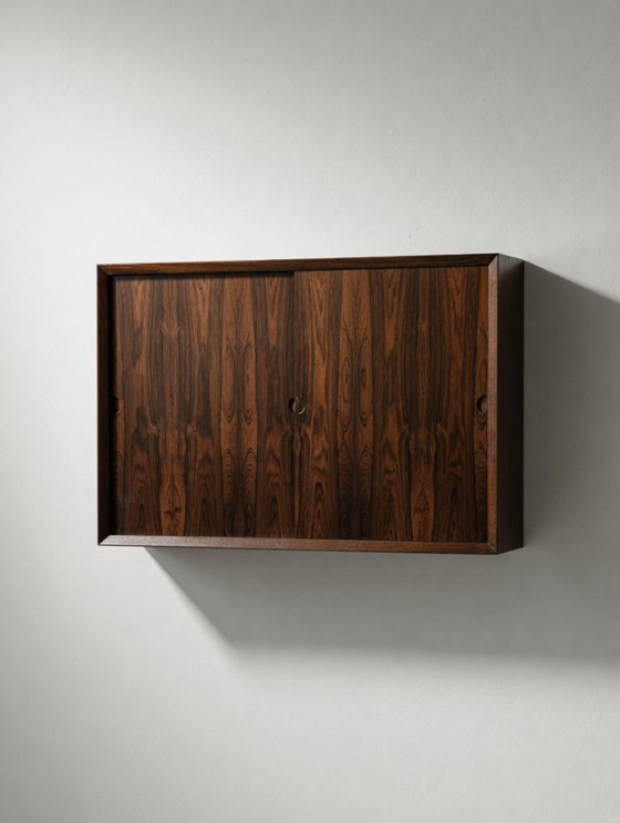 Image 1 of Rosenholz-Wandschrank von Poul Cadovius für CADO.