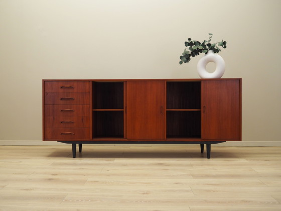 Image 1 of Teakhouten dressoir, Deens ontwerp, jaren 1970, Productie: Denemarken