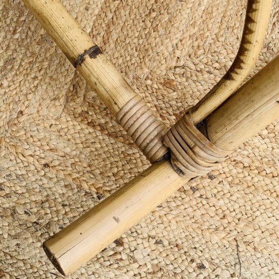 Image 1 of Coppia di sedie a dondolo in rattan di rohe noordwolde