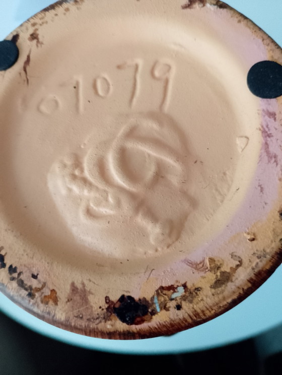 Image 1 of Art Deco vase by Gustave De Bruyn Fives, Lille, 30 cm