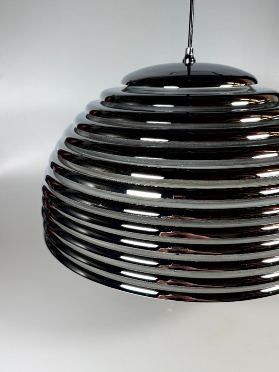 Image 1 of 60er 70er Jahre Deckenlampe Staff Leuchten Kazuo Motozawa Saturno Chrom Design