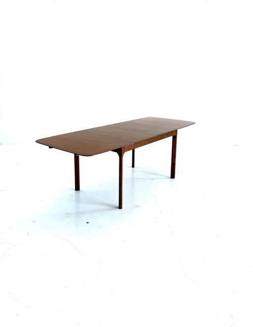 Table de salle à manger extensible XL vintage, Lübke ‘70 – interlübke, eettafels, Wood, Metal