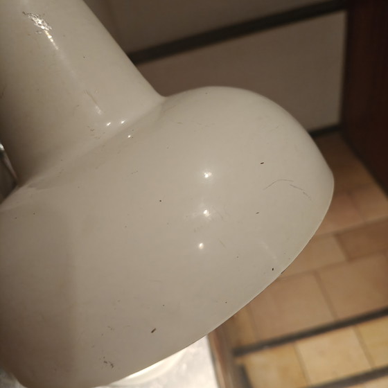 Image 1 of Vintage 70s Mushroom Desk Lamp in Cream White