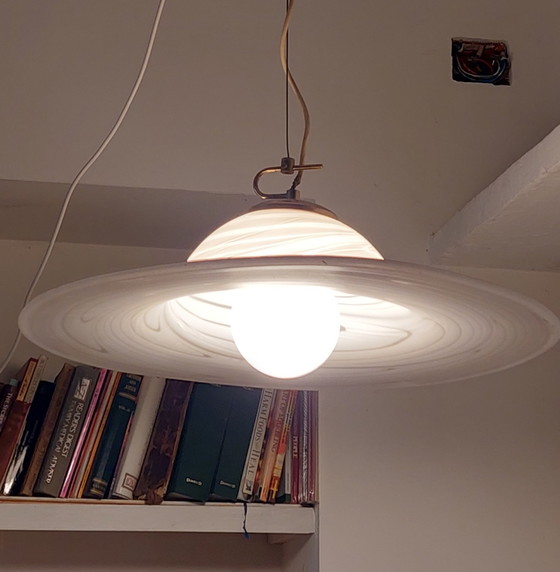 Image 1 of Suspension de grande taille, style futuriste, en verre de Murano