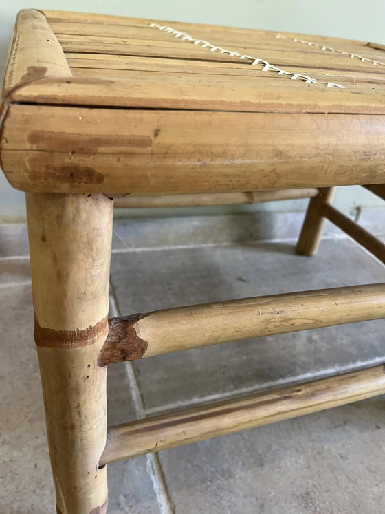 Vintage bamboo coffee table (photo 7 of 11)