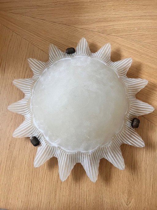 Italian design vintage art deco lamp sun glass