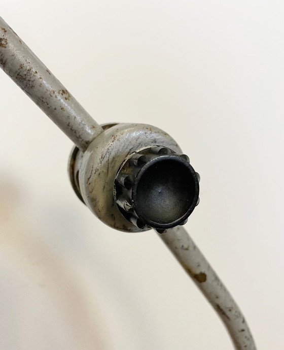Image 1 of Große graue Tischlampe im Industriestil, 1960er Jahre