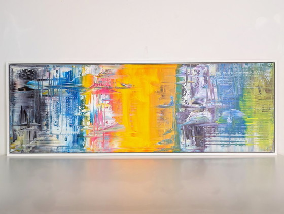 Image 1 of Original Kim Dieu acrylic painting, modern picture, Inspire Art, 150x50