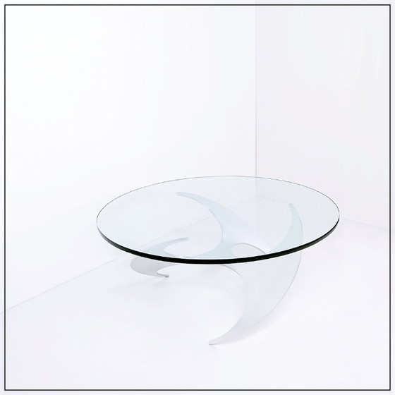 Image 1 of Tavolino "Hélice" in alluminio, Knut Hesterberg per Ronald Schmitt