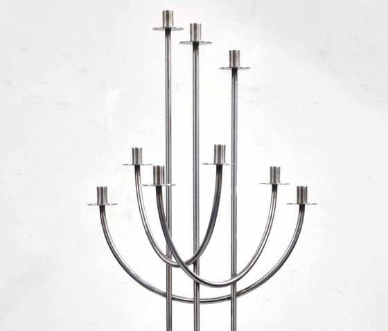 Image 1 of Candeliere da terra molto grande in acciaio inossidabile