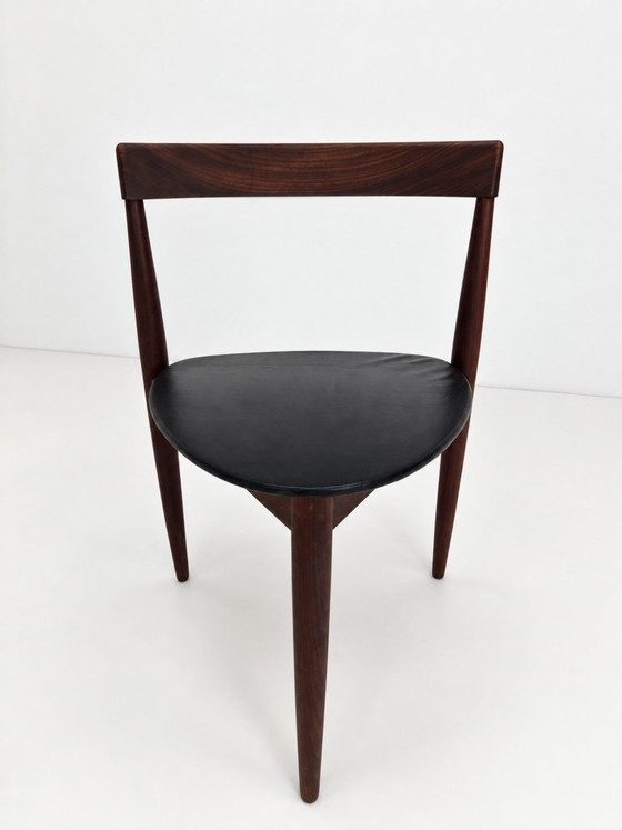 Roundette Teak Dining Chair by Hans Olsen for Frem Rojle, 1960s – Leather, Wood (photo 20 of 24)