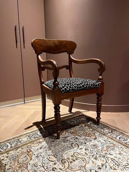 Chaise de bureau antique style Régence