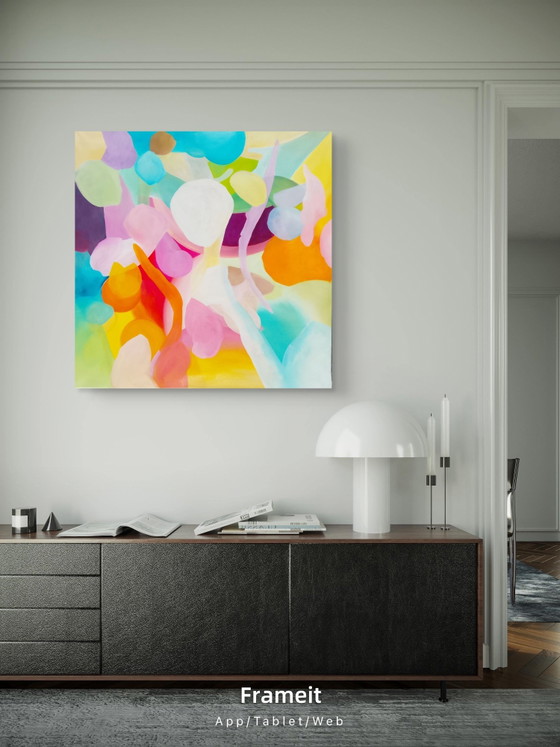 Acrylic painting #Homeberry 100x100cm – joart, Paintings & Drawings, Canvas (photo 3 of 15)