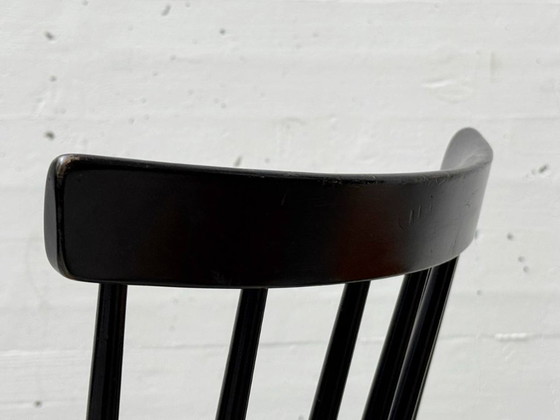 Image 1 of Set of 6 rare Fannet Chairs by Erik Fryklund for Hagafors, Sweden, 1950s