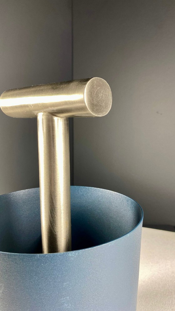 Image 1 of Cesta portátil XLBoom - Portalápices - Organizador de escritorio - Acero inoxidable - Azul