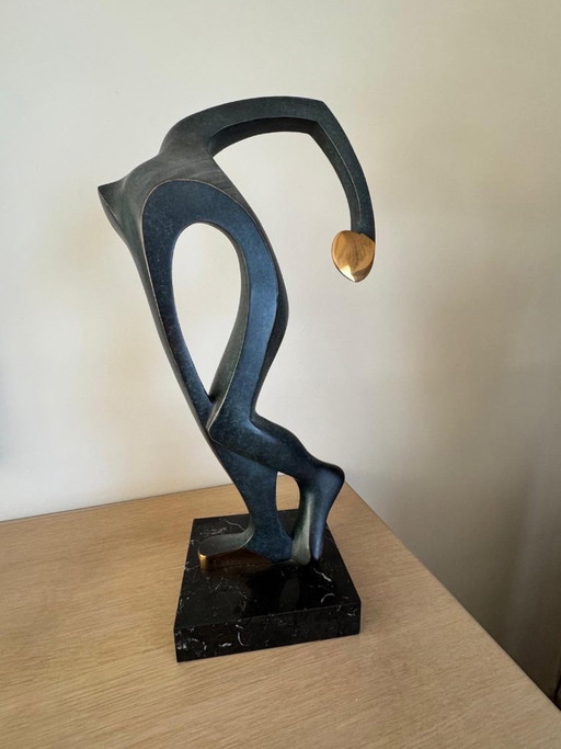 Tony Morey Atleta sculpture, bronze and marble