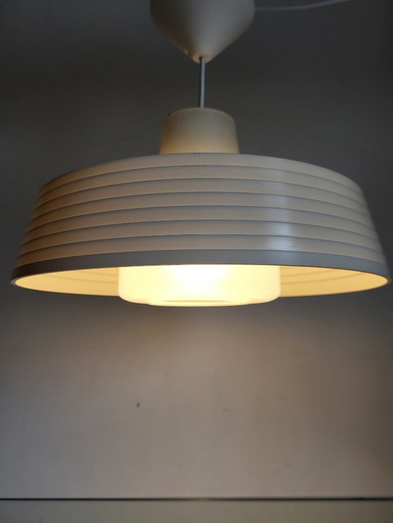 Image 1 of Lampada a sospensione dell'era spaziale Rotaflex, forma a ufo in plastica parzialmente pressata, anni '60