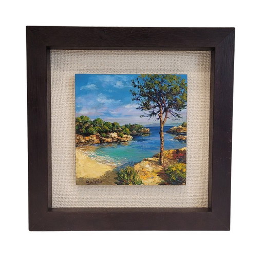 “Beach Landscape” Miguel A. Galván Mangas, f. XX - Valladolid, Spain