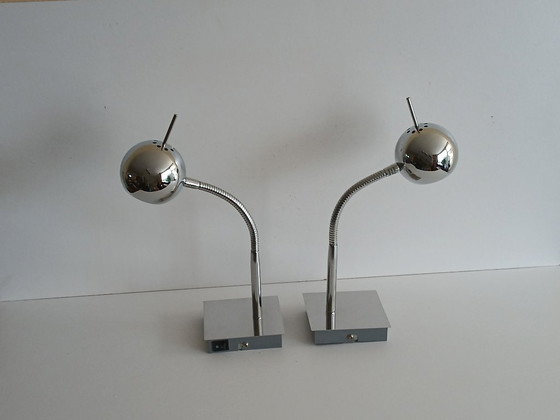 Image 1 of Eyeball Bedside Lamps / Wall Lamps / Ceiling Lamp - Vintage