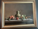 Original still life – Wil Smits – oil on canvas – 86 × 66 cm (103 × 83 cm incl. frame) – ca. 2000
