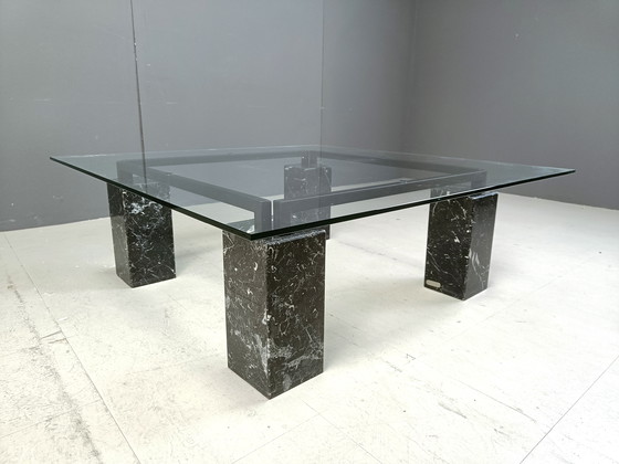 Image 1 of Vintage Marble Coffee Table By Artedi, 1980S