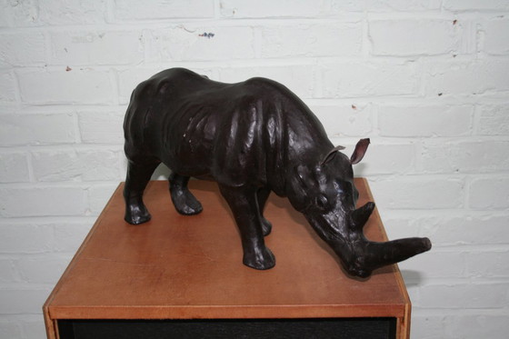 Image 1 of Rinoceronte grande in pelle vintage