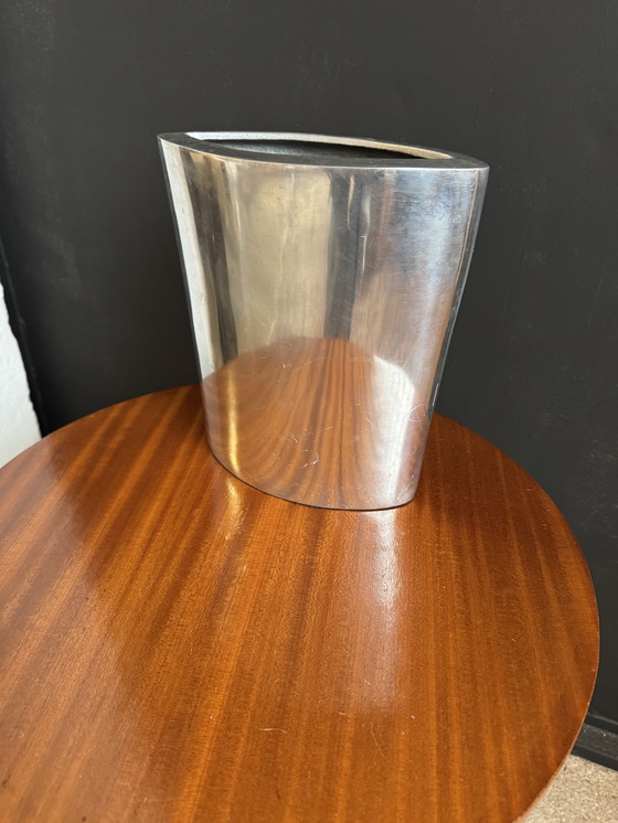 Image 1 of Vaso in alluminio spazzolato degli anni '80