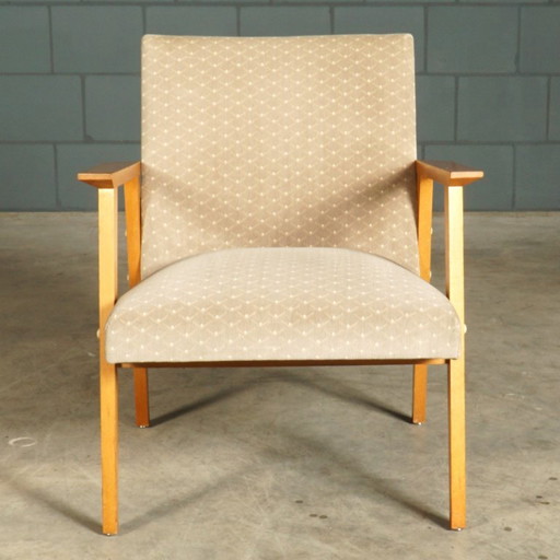 Poltrone da salotto danesi – velluto – noce – anni '60 – fauteuils, Textile (photo 2 of 15)