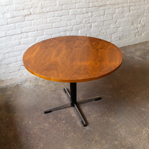 Vintage Runder Couchtisch aus Holz