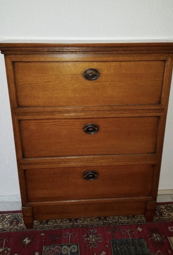Image 1 of Cómoda abatible de madera de cerezo