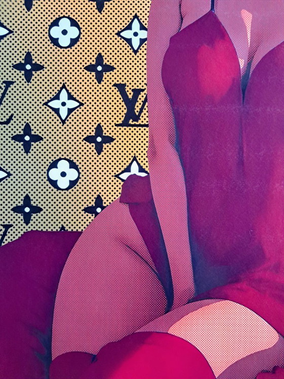 Image 1 of TUSHI KUNI - Pop Art francese - Litografia d'artista incorniciata