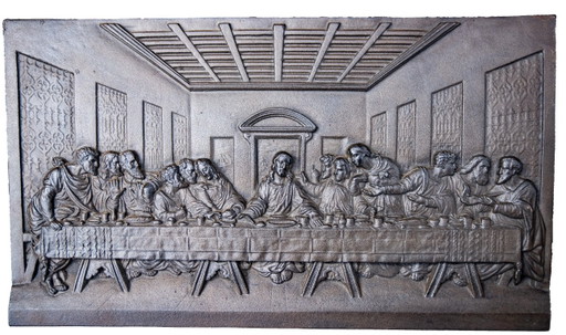 Laatste Avondmaal van Leonardo da Vinci in gietijzer