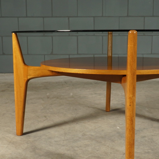 Image 1 of Vintage Walnut Coffee Table - Wilhelm Renz - 1960s