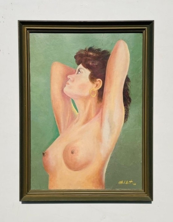 Image 1 of Tableau de Camille Delahaut, Nu « Jill » Vintage